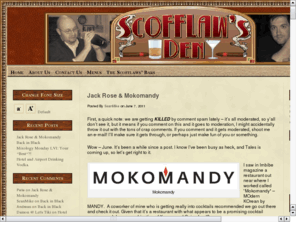 scofflawsden.org: Scofflaw's Den
The Scofflaw's Den covers cocktails, beer, cocktails, even food occasionally while we delve into the world of fine drinks and enjoyment.