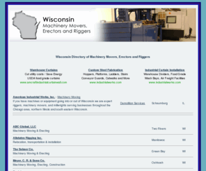 wi-machinerymovers.com: Wisconsin | Machinery Movers, Erectors and Riggers
American Industrial Werks - Expert Riggers, Machine Movers/demolition, and Millwrights serving businesses throughout the Chicago area, northern Illinois and surrounding areas in the Midwest.