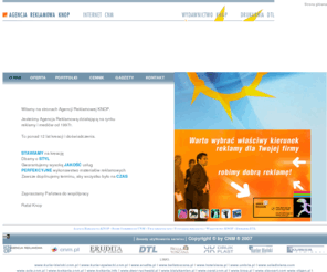 cnm.pl: Agencja Reklamowa KNOP -  Stron Internetowe dla Firm CNM - Drukarnia Żywiec
Reklama  KNOP - Strony Internetowe dla firm -  Agencja Reklamowa Żywiec - Drukarnia
