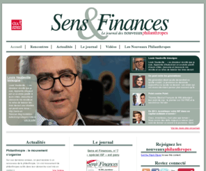 sensetfinances.com: Sens et Finances   - Le journal des nouveaux philanthropes
Blog Sens et Finances - Le journal des Nouveaux Philanthropes