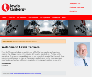 lewistankers.co.uk: Bulk Tanker Services | Lewis Tankers
Lewis Tankers specialises in bulk tanker logistics offering solutions within gas networks, aviation fuels, chemical transport and more