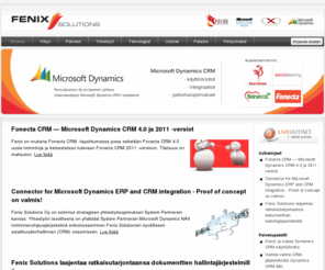 liidistadiili.net: Fenix Solutions Oy
Microsoft Dynamics CRM-asiantuntija