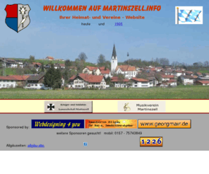 martinszell.info: Martinszell.info, Ihre Heimat- und Vereinswebsite
Private Webseite für Martinszell, Allgäu, Georg Mair, Webdesign, Branchenbuch