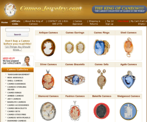 masterwireartist.com: Cameo Jewelry by Preston Reuther
Cameo Jewelry by Preston Reuther featuring antique cameos, Italian shell cameos, agate cameos and handcrafted cameo jewelry in cameo rings, cameo bracelets and cameo brooches.