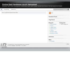 online-geld-verdienen-durch-heimarbeit.info: Online Geld Verdienen durch Heimarbeit
Mit Online Geld Verdienen durch Heimarbeit in die Selbstständigkeit starten mit Wordpress, Facebook, Twitter, Partnerprogrammen, Affiliates, eMails, Homepage, Nebenjobs oder als Freelancer.