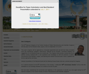 plastikcerrahikongresi.org: Türk Plastik Rekonstrüktif ve Estetik Cerrahi Derneği 33. Ulusal Kurultayı | 14 - 18 Eylül 2011
