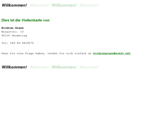 soefo.net: Visitenkarte
                  von
                      Hildrun Glass
