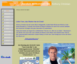 anthony-christian.info: Anthony Christian - die starke Stimme aus Tirol
