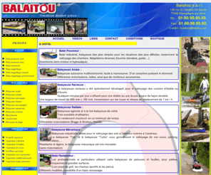 balaitou.net: balaitou
Tèl : 01 60 96 95 59 - Fax : 01 60 96 95 60 . Vente de matériel de nettoyage industriel, balayeuse, fabriquant du Balaitou balai pousseur adaptation chariot élévateur.