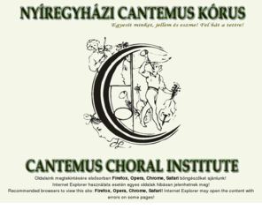 cantemus.hu: Nyíregyházi Cantemus Kórus - Cantemus Choral Institute
