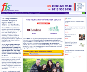 familyresourcecentre.org: Family Resource Centre UK - providing the Family Information Service for Reading, Bracknell Forest and West Berkshire
The Family Information Service for Reading, Bracknell Forest and West Berkshire. Information on childcare, special needs, benefits, advice, leisure, activities, childminder, school, nurseries and health