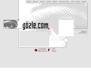gozle.com: gozle.com - Uzaktan izleme servisi
gozle.com ev, isyeri vb mekanlarini internet uzerinden izlemek ve izletmek isteyen sahis ve firmalara yonelik bir servistir.