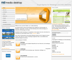 media-desktop.de: Drupal Webdesign & Online Marketing Agentur Berlin :: media desktop
Webdesign und Online Marketing Agentur aus Berlin bietet Webdesign mit dem Content-Management-System Drupal, Grafikdesign und die Umsetzung von Kampagnen im Online Marketing (SEO, SEM)