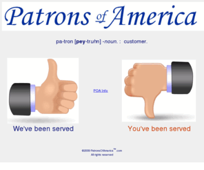 patronsofamerica.com: Patrons of America - On a mission to improve customer service in America.
