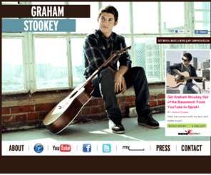 stookeymusic.com: Graham Stookey Music
Graham Stookey is one of the music industry's hottest young talents.  The combination of Graham's unique guitar playing and songwriting skills is grabbing attention and headlines worldwide.  His humble small town persona, along with his intricate and heartfelt music, create a refreshing mix that is sure to captivate audiences everywhere.