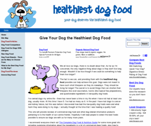 healthiest-dog-food.com: Healthiest Dog Food - Home
Home page for www.healthiest-dog-food.com