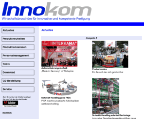 innokom.com: Innokom - Wirtschaftsbroschüre für innovative und kompetente Fertigung
