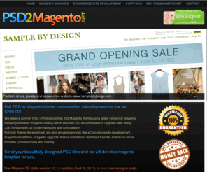 psd2magento.net: PSD to Magento, PSD to Magento Coding, PSD to Magento Theme, Magento Theme Development, PSD to Magento Template
PSD to Magento, PSD to Magento Coding, PSD 2 Magento, PSD to Magento Theme, Magento Theme Development, PSD to Magento Template, Custom PSD to Magento Template