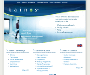 kainos.pl: Kainos Software Ltd
Kainos is a technology consulting company specialising in electronic document and records management. Kainos implements electronic document management systems.