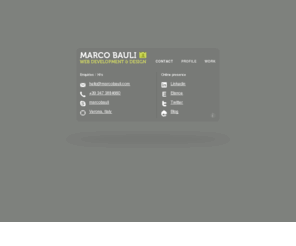 marcobauli.com: Marco Bauli
Marco Bauli’s card