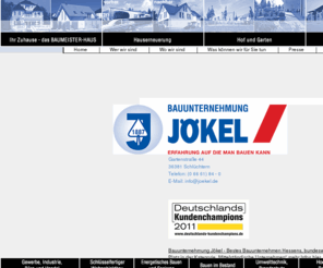 xn--jkel-bau-n4a.com: Bauunternehmung JÖKEL
Joomla! - dynamische Portal-Engine und Content-Management-System