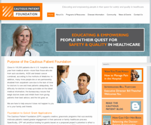 cautiouspatient.com: Cautious Patient Foundation
Cautious Patient Organization.  Founded by Cari Oliver, M.D., J.D.  Educating and Supporting Patients.