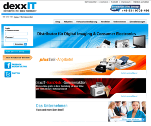 dexxit.com: Servicecenter bei dexxIT
dexxIT.de - Ihr kompetenter Distributor für Digital Imaging, Zubehör und Supplies, Computer & Co., Navigation, Consumer Electronics, Digital Music, Projektion und Lifestyle. 