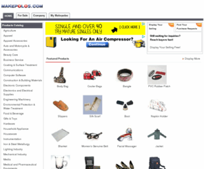 makepolos.com: Makepolos Manufacturer Directory - Suppliers,Manufacturers,Exporters,Importers
Makepolos Manufacturer Directory - Suppliers,Manufacturers,Exporters,Importers,sale,buy,Auto and Motorcycle & Accessories B2B marketplace,trade directory