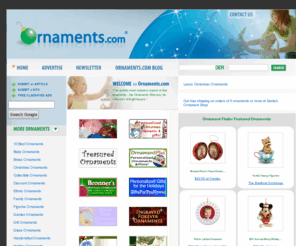 ornamentfinder.mobi: Ornaments.com
1000's of ornaments - Christmas ornaments - Personalized ornaments - Ornament stands
