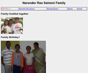 saineni.net: Narender Rao Saineni Family Home Page
Narender Rao Saineni Family Home Page