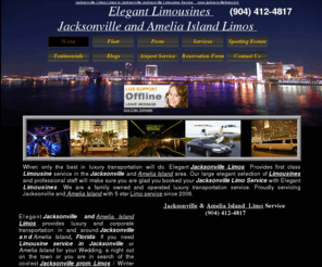 jacksonvillelimos.biz: Jacksonville Limos/Amelia Island Limos(904) 412-4817
Elegant Jacksonville Limos Family Owned Limousine Service In Jacksonville Florida. Limos/ Hummers/ Sedans 
(904) 412-4817 www.jacksonvillelimos.biz