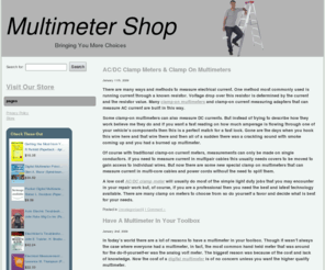 multimetershop.com: Multimeter Shop
Multimeters,digital,analog,from the lowest prices to the most professional
