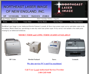 northeastlaserimage.com: Laser Printer Repair, Rhode Island, RI, Massachusetts, MA Hewlett Packard, Lexmark, Xerox
Northeast Laser Image a laser printer repair center in New England. We Provide repairs, sales, support, supplies, and refurbished printers for many manufacturers including Xerox, HP, Lexmark, Okidata