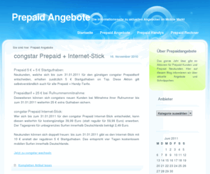 prepaidangebote.info: Die Informationsseite zu aktuellen Angeboten im Mobile Markt - Prepaid Angebote
Prepaid Angebote, Prepaid, Telefon, Handy, blau.de, congstar, Freiminuten