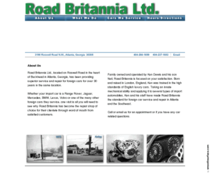 roadbritannia.net: Road Britannia Ltd. | Foreign Car Specialists for Service and Repair | Atlanta, Georgia | About Us
Excellent service and repair for your foreign car.