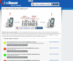 telows.com: Tellows - Die Community für Telefonnummern und Telefonspam
Du suchst Details zu der Nummer, die dich angerufen hat? Dann bist du hier richtig in der großen Community zu Telefonnummern. Schau dir die Kommentare anderer User an und bewerte selbst.