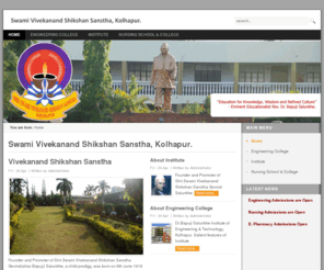 vivekanandsanstha.com: Swami Vivekanand Shikshan Sanstha, Kolhapur.
Shri Swami Vivekanand Shikshan Sanstha, Kolhapur