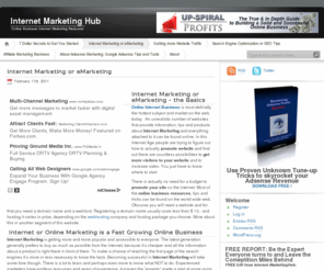 internet-marketinghub.com: Online Business Internet Marketing Resources
Internet Marketing Strategies and Tips - Valuable information for Internet Marketers to make their Online Business even more successfull