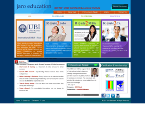 jaro.in: International MBA program, Distance learning, Executive MBA, Correspondence MBA, an online business school India - Jaro Education.
Jaro Education provides distance learning courses and an International MBA(1yr) and international executive MBA (9months) program in association with UBI, Belgium. The program is designed to ensure success in the competitive global environment, the curriculum includes international subjects commonly taught in USA, UK and Australia. 