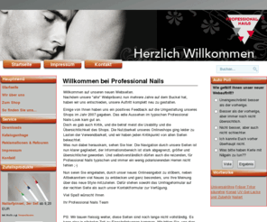 xn--universal-uv-rhre-d0b.info: Willkommen bei Professional Nails
fingernagel.de - Fingernagelkosmetik für Privat- und Gewerbekunden direkt vom Hersteller