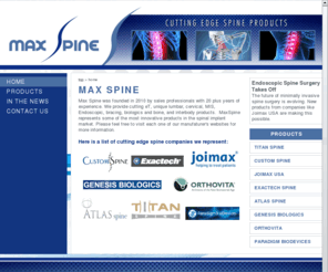 maxspine.com: Max Spine - Max Spine
description