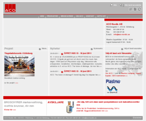 acottm.se: Aco Nordic
Med marknadens mest kompletta program av flödestestade och typgodkända fettavskiljare och oljeavskiljare! Hos acodrain hittar du golvbrunnar och rännor