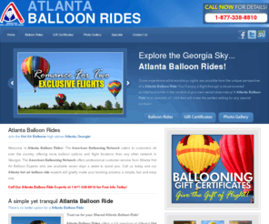 atlantaballoonrides.net: Atlanta Balloon Rides above Georgia | FREE Information!
Welcome to Atlanta Balloon Rides! The American Ballooning Network offers more Hot Air Balloon options and flight locations than any other network in Georgia.