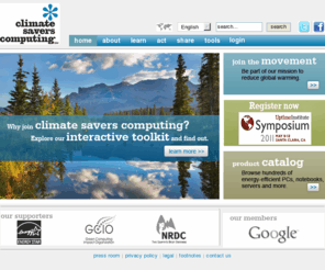 climatesaverscomputing.org: Climate Savers Computing - Home
CSCI, The Climate Savers Computing Initiative brings together industry, consumers and conservation organizations to significantly increase the energy efficiency of computers and servers. Our goal is to achieve a 50 percent reduction in power consumption by computers by 2010.