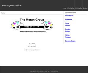 morangrouponline.com: MoranGroupOnline.com - And, Now For Something Completely Different!
Consumer Research Consulting