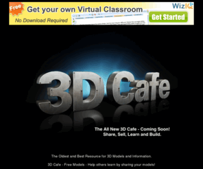 3dcafe.com: 3D Cafe - Free 3D Models - Learning, Sharing and Selling - Coming Soon!
