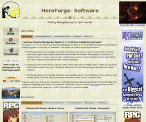 heroforge.net: HeroForge Software
Taking Roleplaying to Epic Levels. The Official Home of the HeroForge Character Management System.