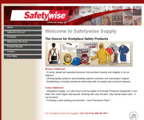 safetywisesupply.com: Safetywise Supply
Safetwise Supply - the source for workplace safety products. New York, New Jersy, Connecticut