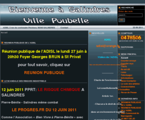 salindresvillepoubelle.com: Salindres Ville Poubelle - Accueil
salindresvillepoubelle - Portail sur le tri compostage,déchets,ordure ménagère avec forum non au centre de tri compostage sur Salindres.