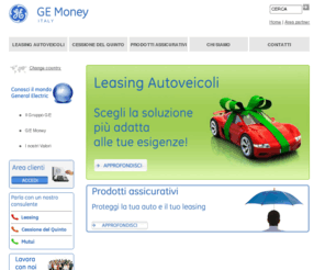 gemoney.it: GE Money - Leasing, Cessione Quinto
GE Money offre soluzioni di finanziamento leasing autoveicoli e cessione del quinto.